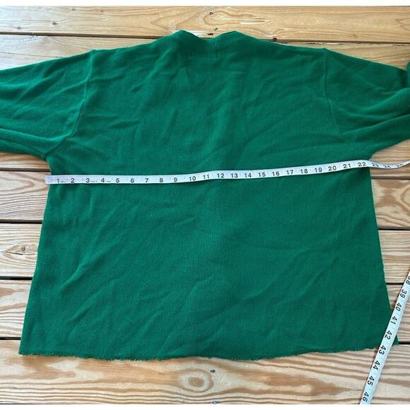 Vintage Izod Lacoste Men’s Cardigan Sweater Size XL Green Button Up - Picture 5 of 6